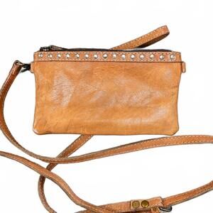 NEW SPAGHETTI WESTERN women's never mind leather wallet in tan